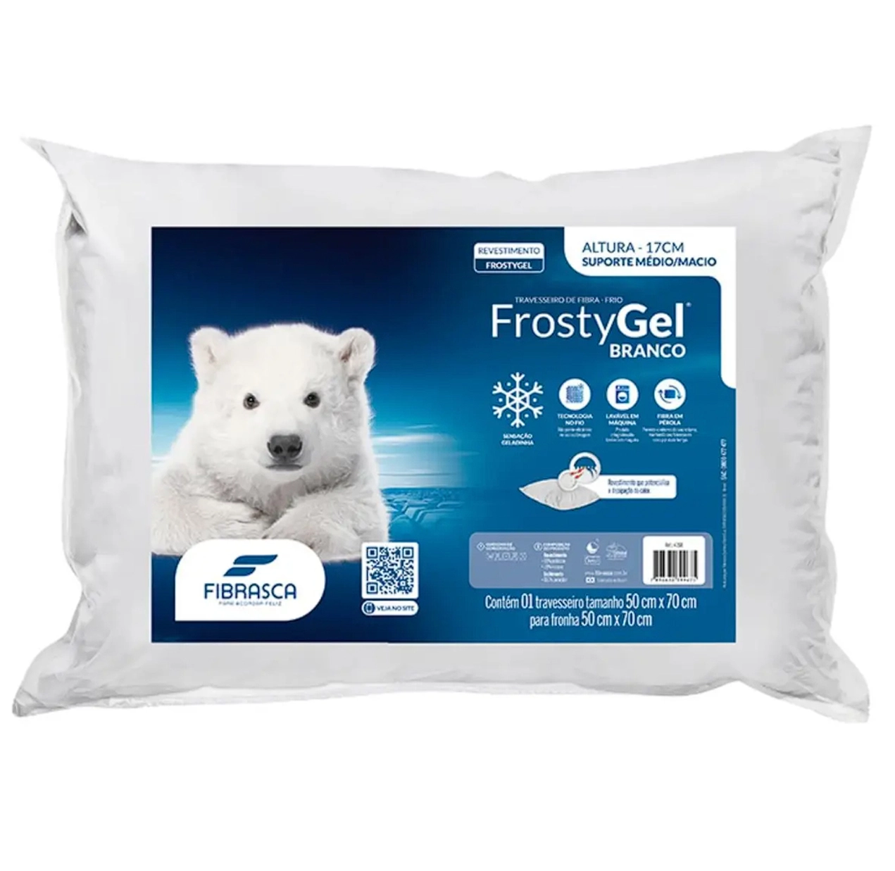 Travesseiro Frostygel Toque Gelado Fibrasca - Imagem 5