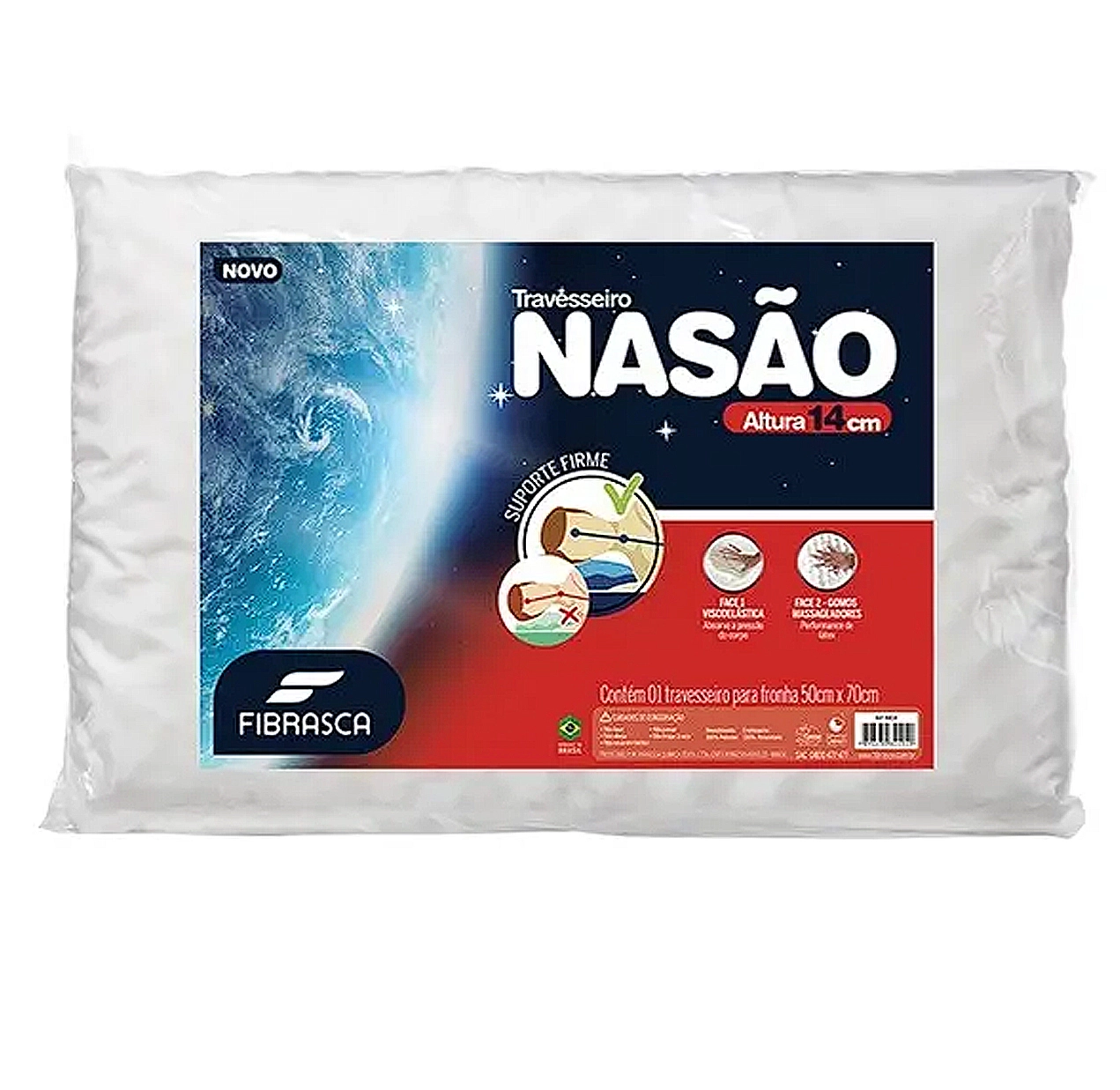 Travesseiro Nasão com Massageador Fibrasca