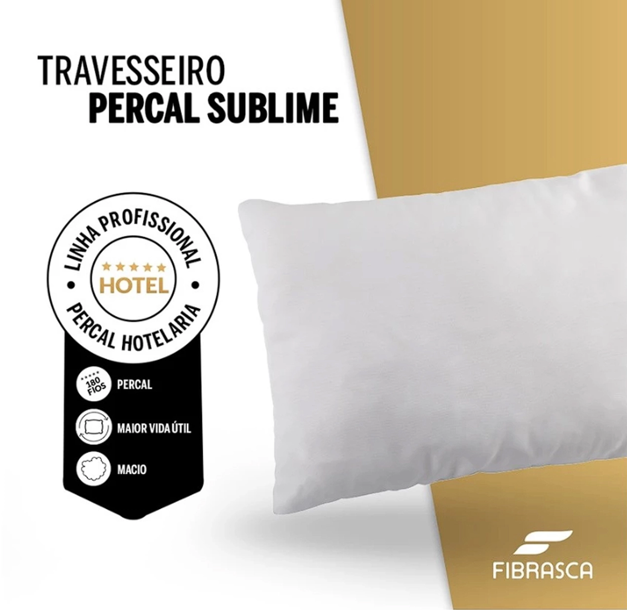 Travesseiro Percal Sublime Fibrasca - Imagem 4