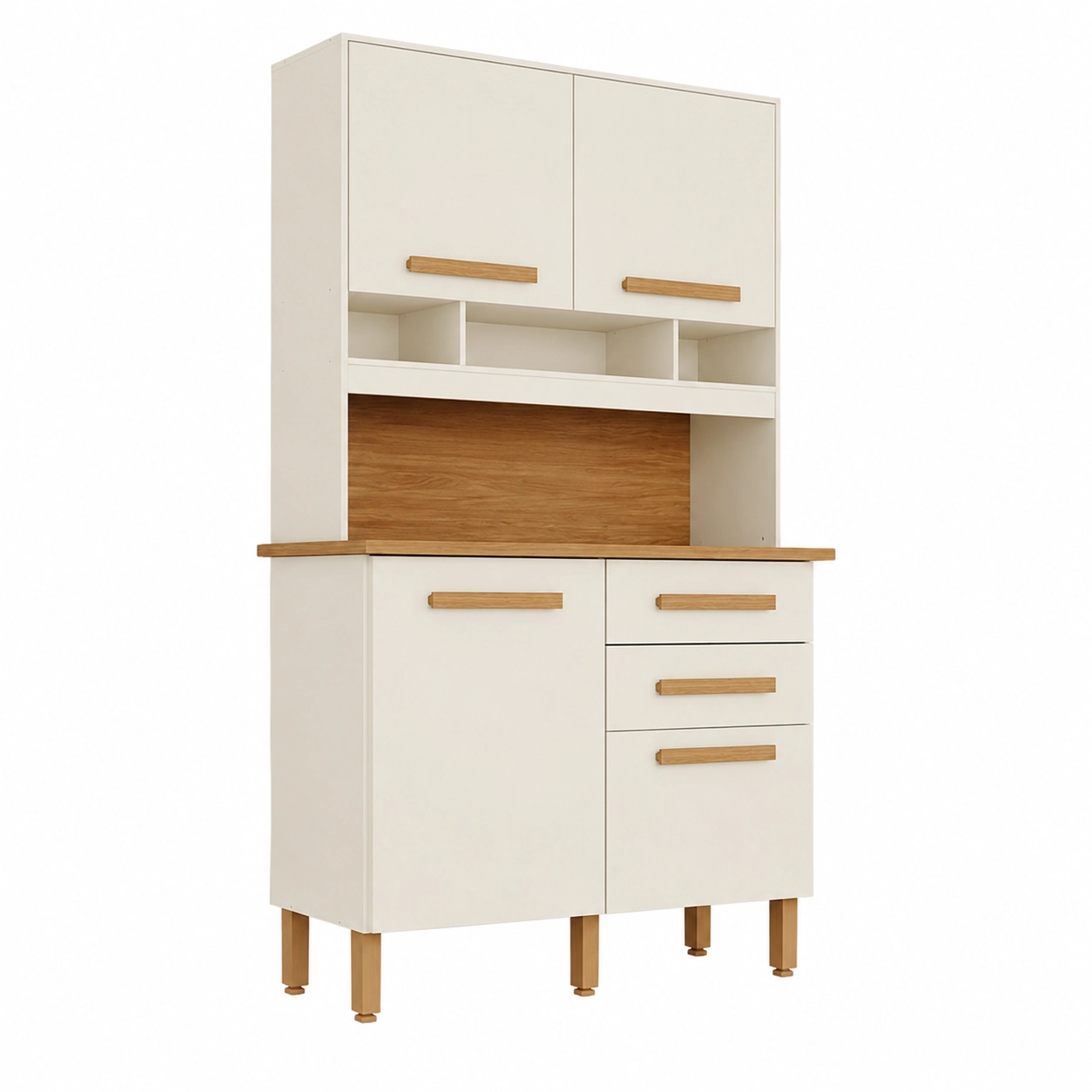 Armário de Cozinha Sofia Plus 4 Portas 2 Gavetas Imop