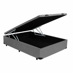 Base Cama Viúva Baú em Corino 41x188x128 Blindado