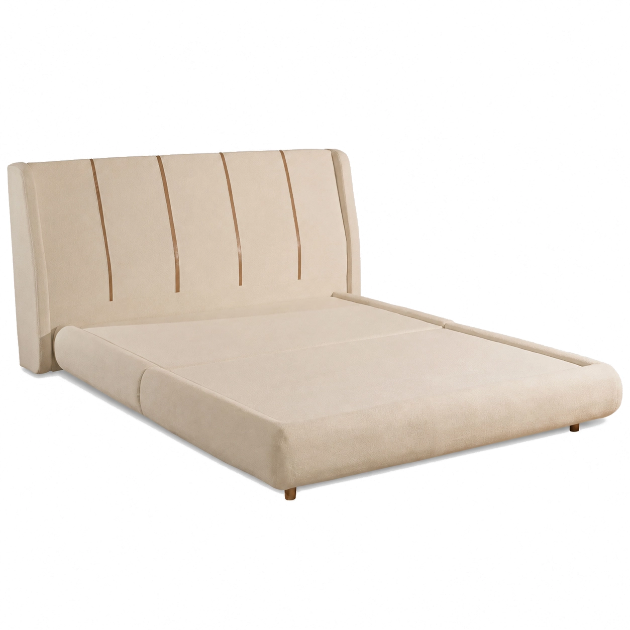 Cama Saturno Queen Bipartida com Cabeceira Paropas