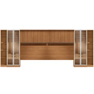 Conjunto Modulado K036 com 12 Portas Sendo 4 em Vidro e 4 Gavetas 8 Peças Kappesberg