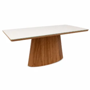 Mesa Barcelona 180x90cm com Vidro Minas Plac