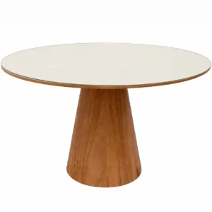 Mesa Paris Redonda 120x120 com Vidro Minas Plac