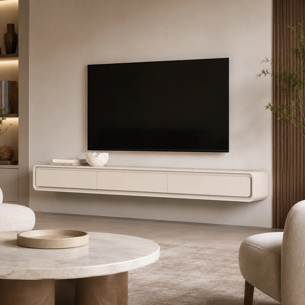 Nicho Suspenso Liv 220cm com 3 Gavetas Edn - Imagem 3