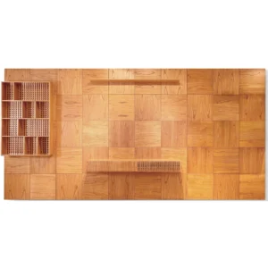 Painel Bella Donna 500cm Mosaico com 2 Gavetas Pollo Decor