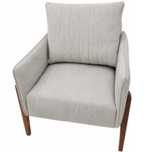 Poltrona Orion em Linho com Almofada Solta House Decor