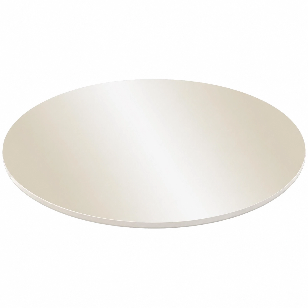 Prato Giratório Laqueado Sem Borda 50cm com Vidro Rj Decor