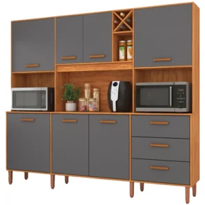Armário de Cozinha Modena 7 Portas 3 Gavetas Fellicci