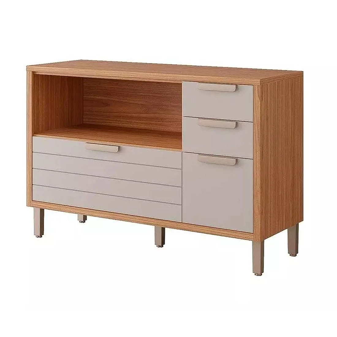 Balcão Eloise 120cm 1 Porta 4 Gavetas Mgm - Imagem 3