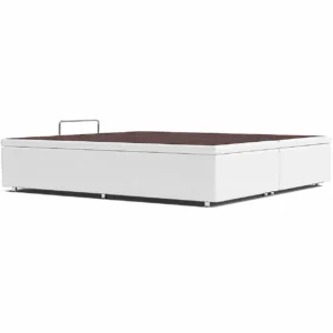 Base Baú Bipartida Sommier Queen em Corino 48x198x158cm Ortobom