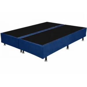 Base Box Bipartida King em Veludo Universal 37x203x193cm