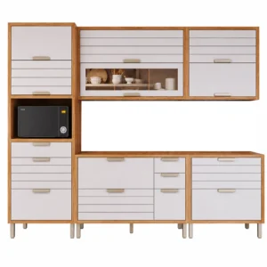 Cozinha Eloise Completa 5 Peças 9 Portas 7 Gavetas Mgm