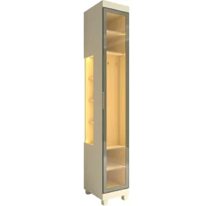 Guarda Roupa Imperatriz Módulo 1 Porta Reflecta com Nicho e Led Gelius