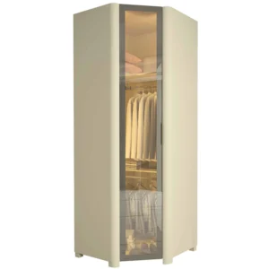 Guarda Roupa Innova Módulo 1 Porta Reflecta Canto com Led Gelius