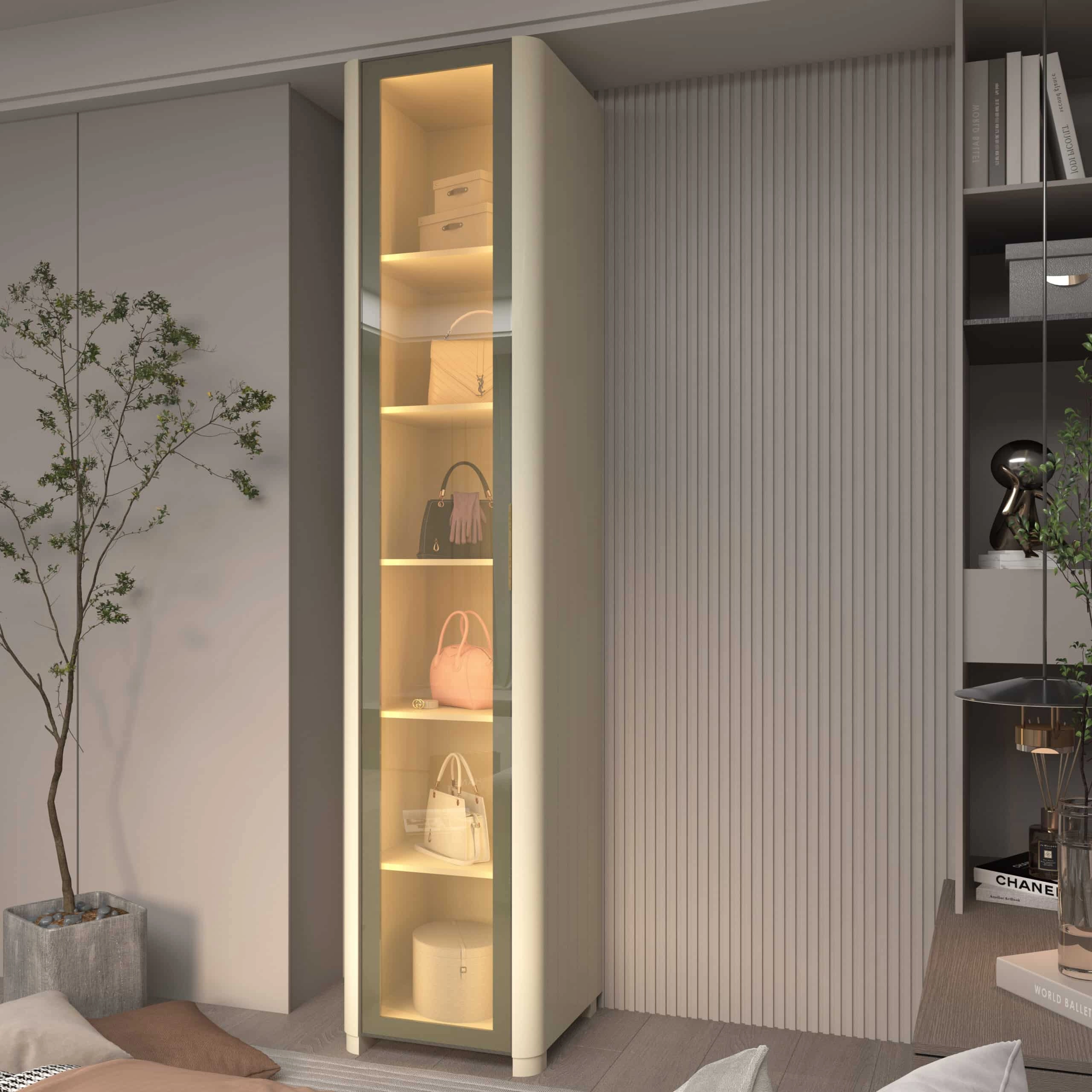 Guarda Roupa Innova Módulo 1 Porta Reflecta e Led Gelius - Imagem 3