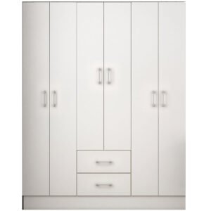 Guarda Roupa Jamaica Casal 6 Portas 2 Gavetas Fellicci