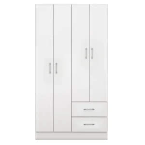 Guarda Roupa Panama Solteiro 4 Portas 2 Gavetas Fellicci