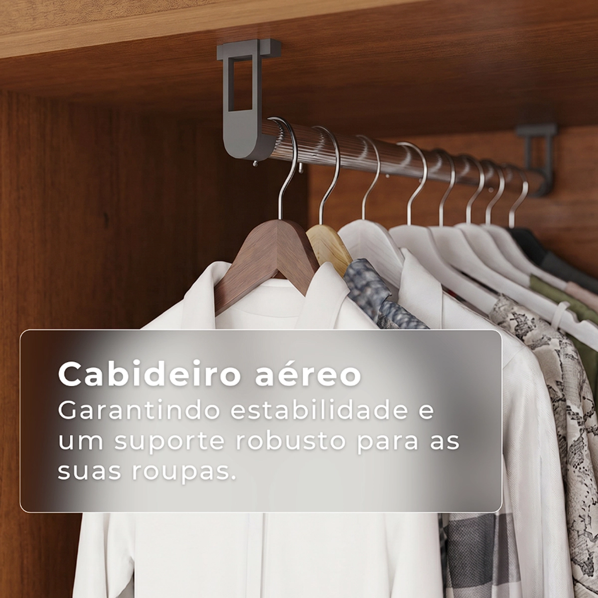 Guarda Roupa Roma New Casal 6 Portas 2 Gavetas Salleto - Imagem 6