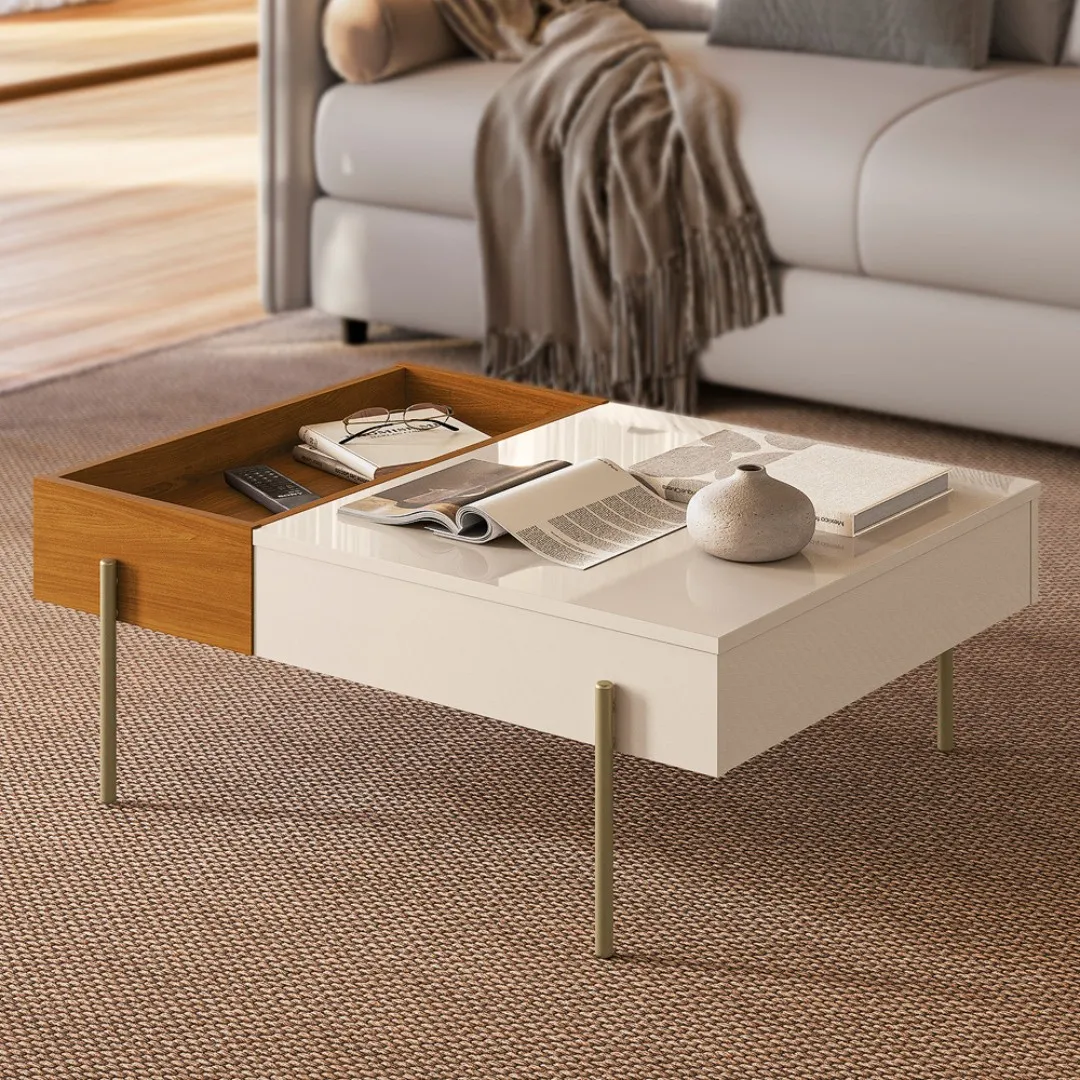 Mesa de Centro Leme Retangular Madetec - Imagem 3