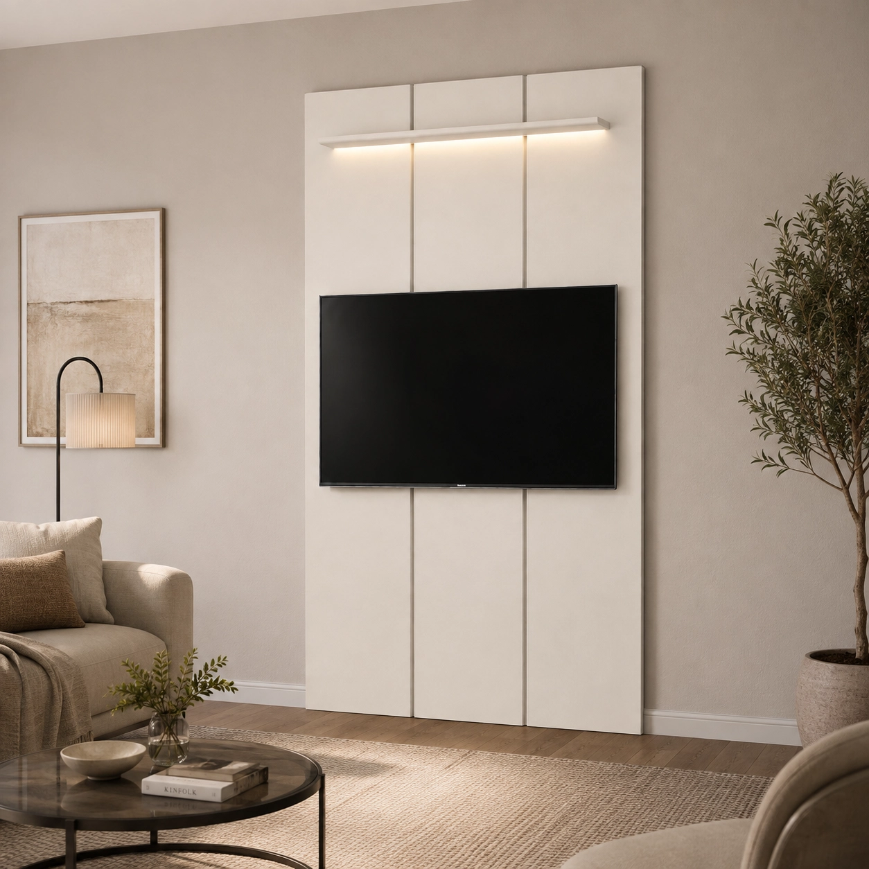 Painel Estone Sem Nicho 140cm para Tv Até 50 Polegadas Edn - Imagem 3