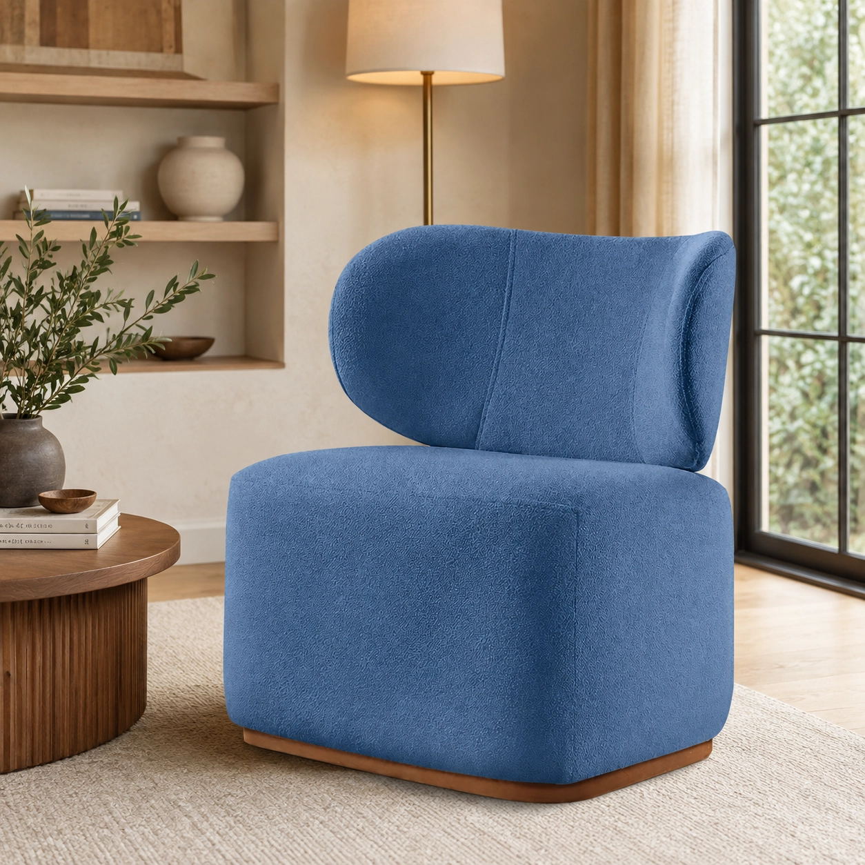 Poltrona Decorativa Sun em Boucle Prensar - Imagem 3