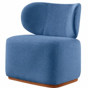Poltrona Decorativa Sun em Boucle Prensar
