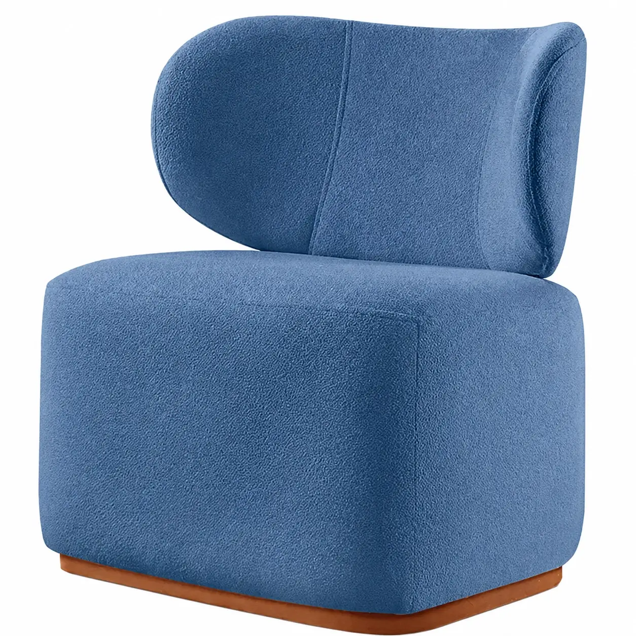 Poltrona Decorativa Sun em Boucle Prensar
