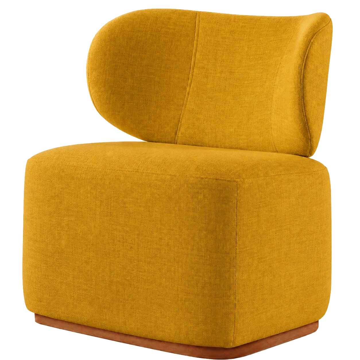 Poltrona Decorativa Sun em Linho Prensar - Imagem 4