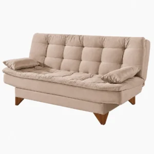 Sofá Cama Agatha Plus Casal 3 Lugares com Encosto Reclinável Aifos