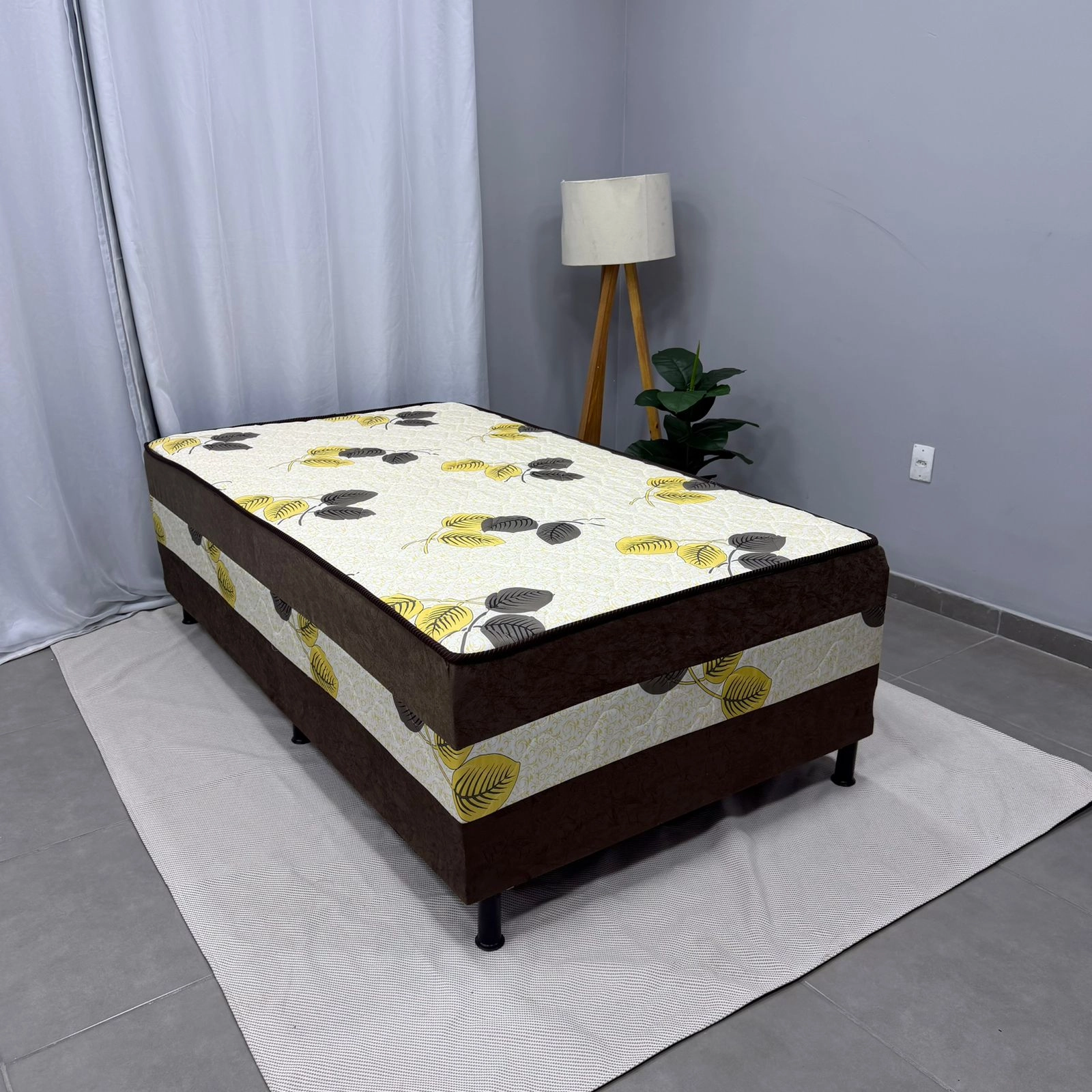 Cama Box Sonho Bom Solteirão 108x188x55cm Nosso Sonho - Imagem 4