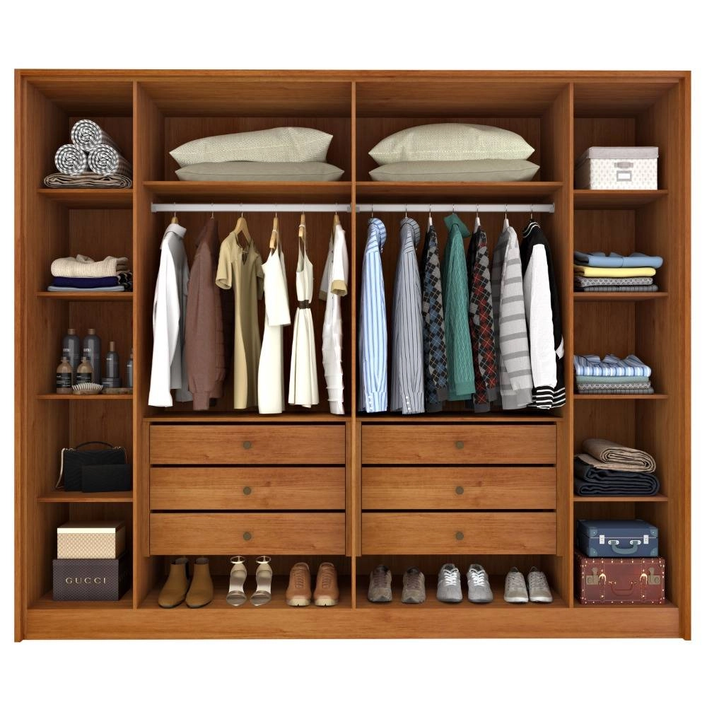 Guarda Roupa Barcelona Casal Ripado 6 Portas 6 Gavetas Tcil - Imagem 3