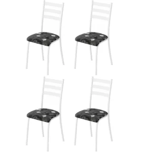 Kit 4 Cadeiras Ipanema Tubular Teixeira