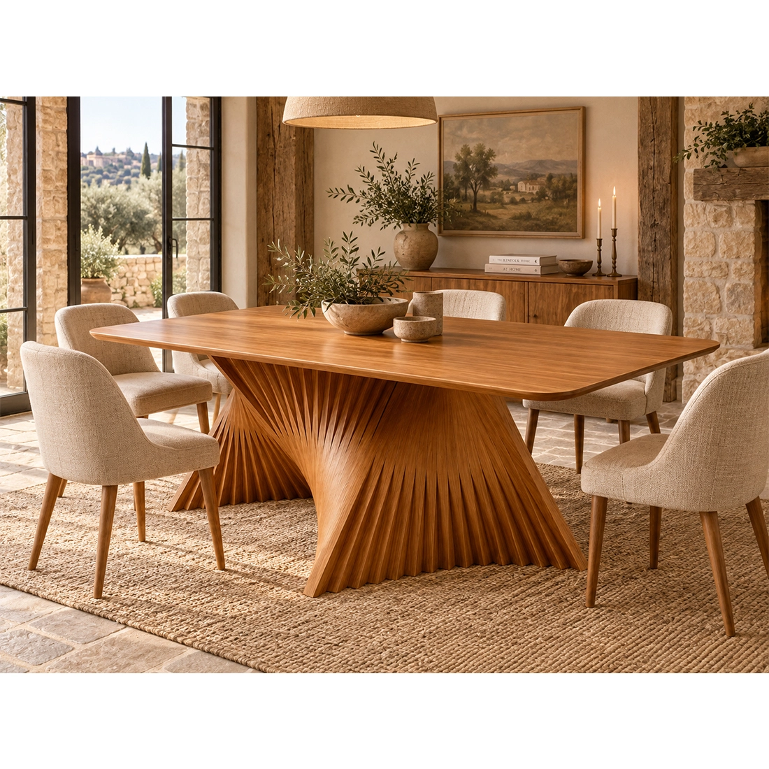 Mesa Malta Plus Sem Vidro 220x110cm Va Movelaria - Imagem 3