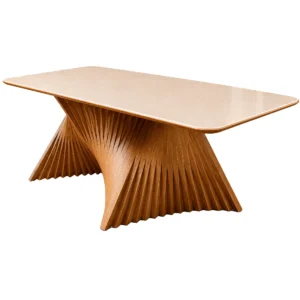 Mesa Malta Plus com Vidro 220x110cm Va Movelaria