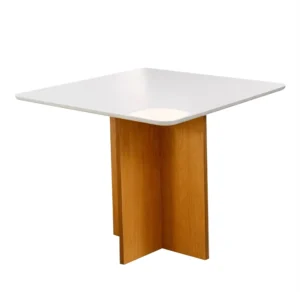 Mesa Moscou com Vidro 90x90cm Minas Plac