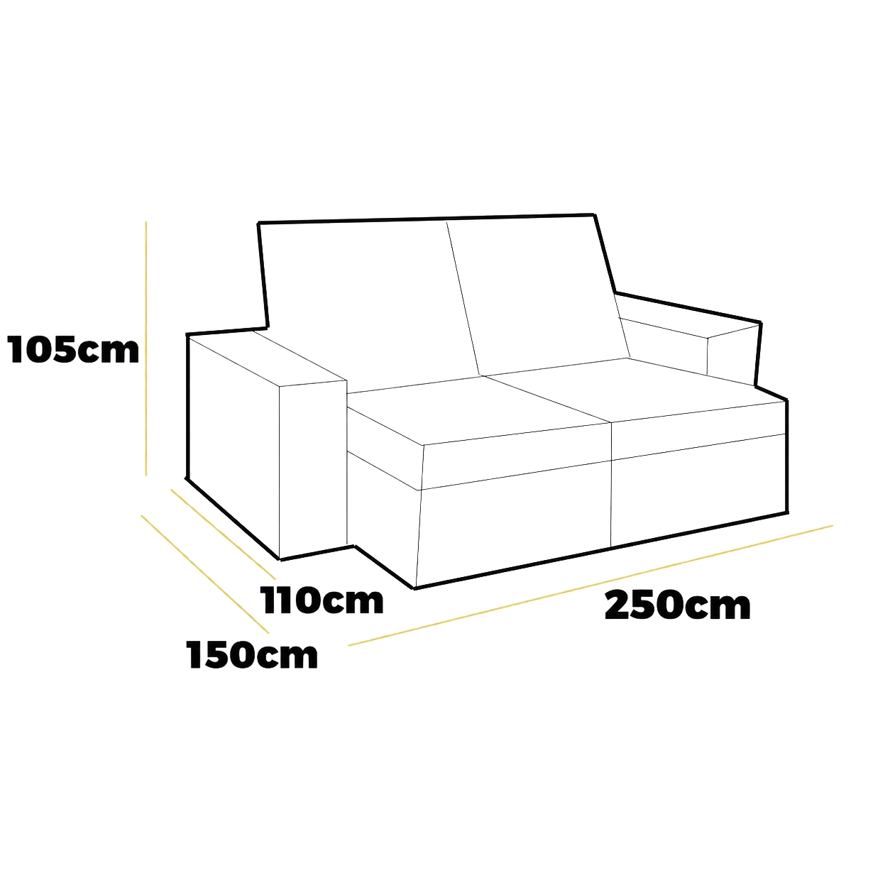 Sofá Premium 250cm em Veludo 4 Lugares Retrátil e Reclinável Aifos - Imagem 2