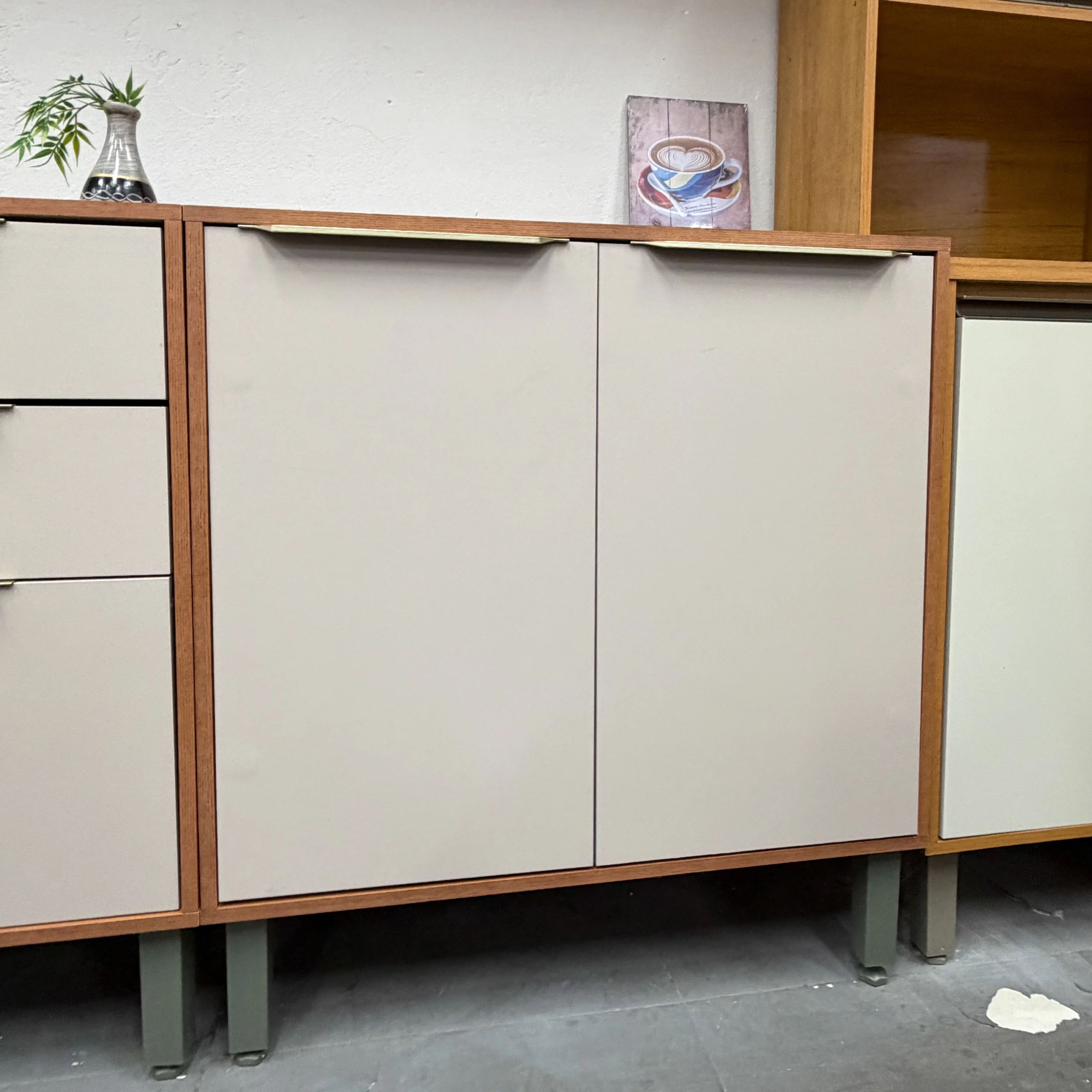 Balcão Divina Esplendida Celeste Aurea 80cm 2 Portas para Cozinha Mgm - Imagem 3