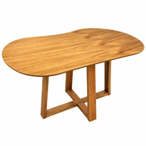 Mesa Ibiza Orgânica 135x90cm Sem Vidro Minas Plac