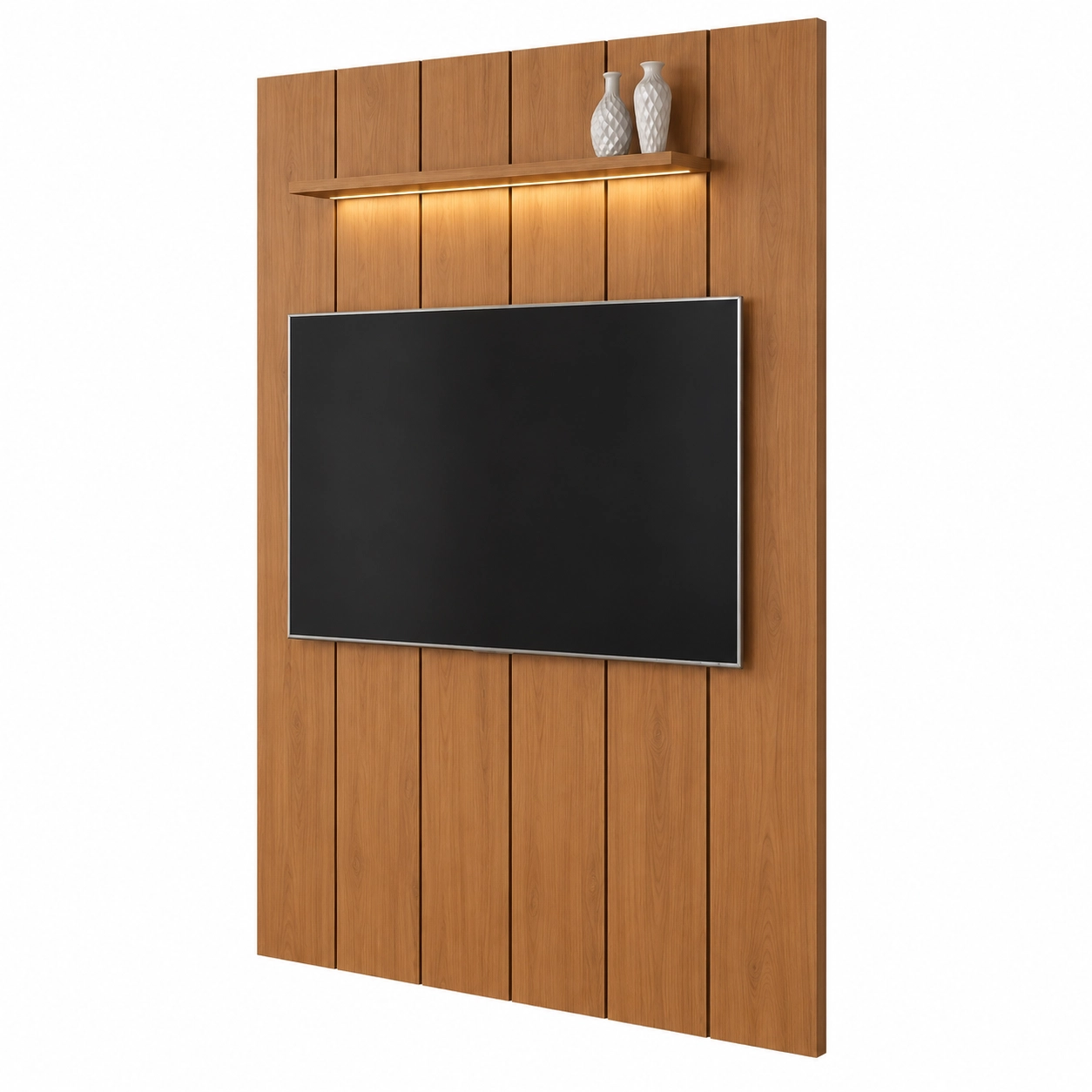 Painel Lumi 180cm com Led para Tv Até 65 Polegadas Ripado Edn