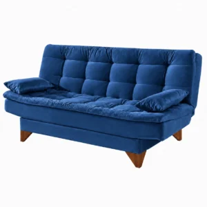 Sofá Cama Agatha Plus Casal 3 Lugares com Encosto Reclinável Aifos