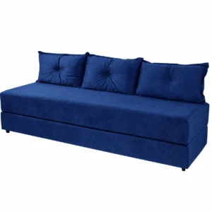 Sofanete Sofá de 3 Lugares Sofá Cama de Casal Bicama em Suede